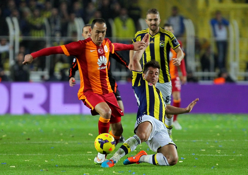 Fenerbahçe - Galatasaray derbisinden Kareler...