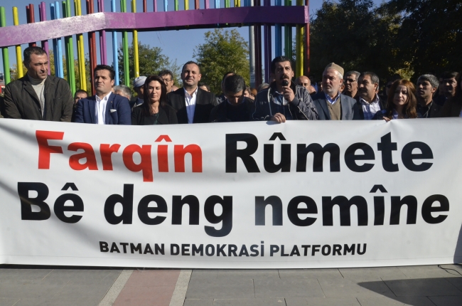 Sivan’daki sokağa çıkma yasağı Batman’da protesto edildi