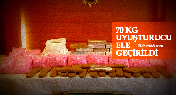 70 kilogram uyuşturucu yakalandı