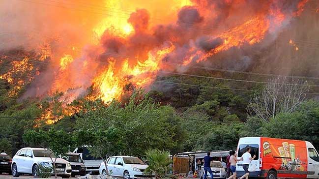 Antalya’da orman yangını