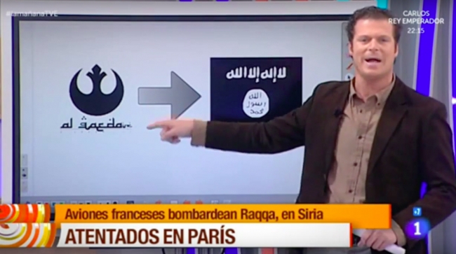 İspanya televizyonu, El Kaide ile Yıldız Savaşları’nı karıştırdı