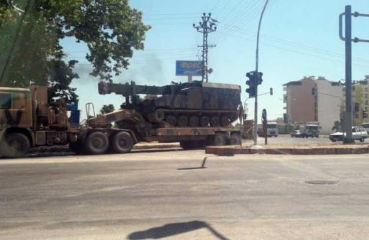 Hatay Sınırına Obüs Desteği