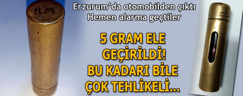 Otomobilde Kırmızı Cıva Ele Geçirildi