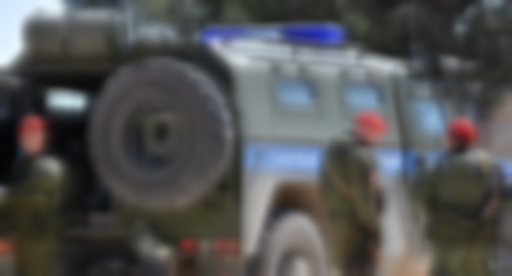 Rus askeri polisi, Menbiç'te devriye