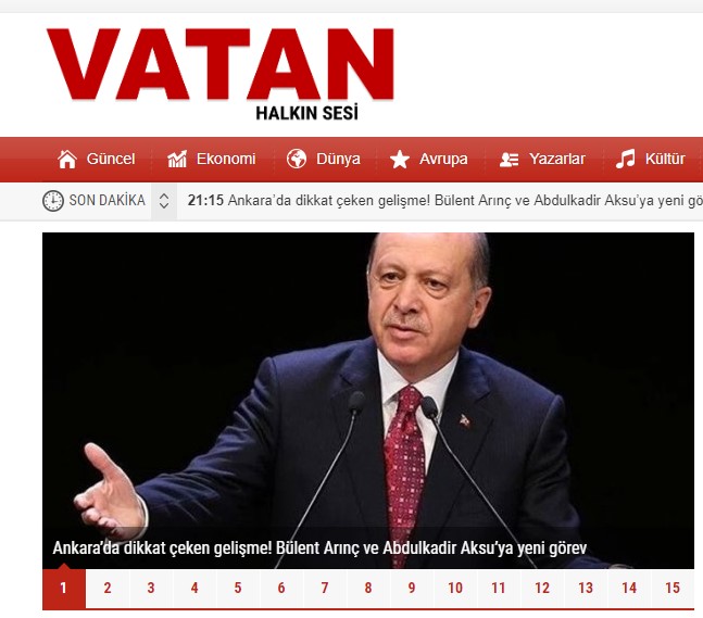 Son Dakika Haberler Yeni Vatan Gazetesi 