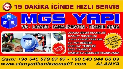 Beklentilerinize Yanıt Bulacağınız Alanya Tıkanık Açma Merkezi