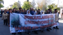Silvan'daki sokağa çıkma yasağı Gaziantep'te protesto edildi