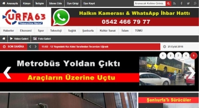 Şanlıurfaspor Haberleri Urfa63.net'te