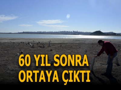 Sular çekildi mezarlar ortaya çıktı