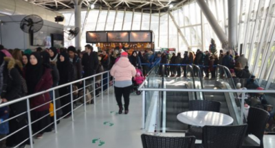 Teleferik sırasında 2 bin kişi 