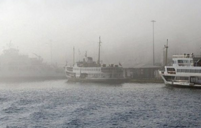 Vapur seferleri sisten dolayı iptal